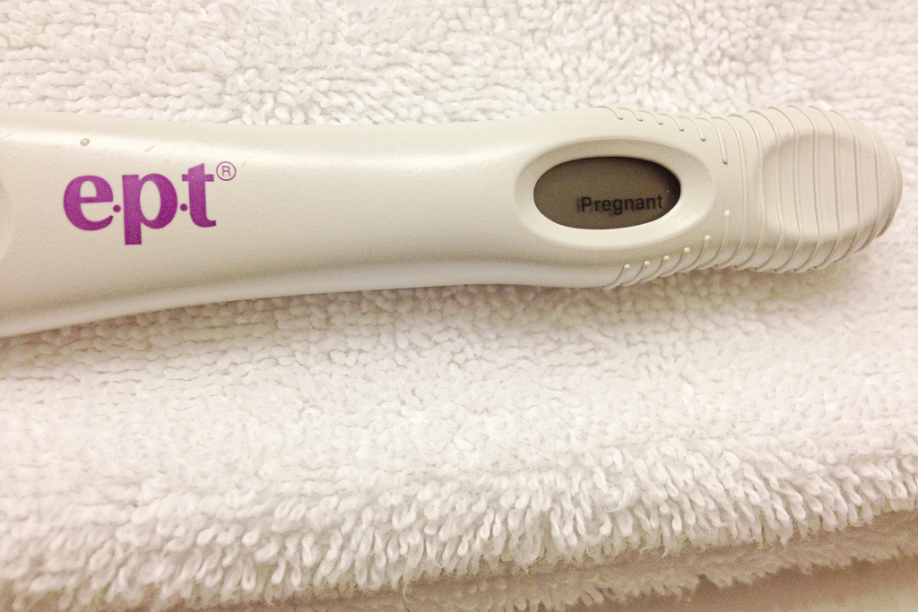 Positive EPT pregnancy test